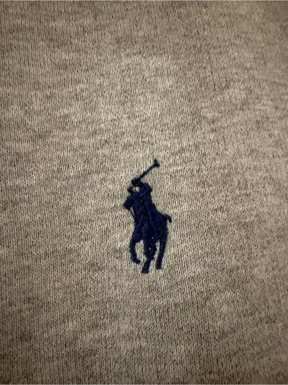 Polo by Ralph Lauren Heather Gray Hooded Sweatshirt with Navy Pony